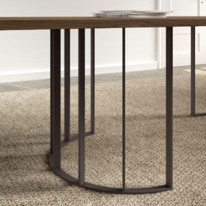 Custom-made wooden dining table - Nebbia 