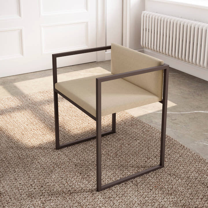 Silla Frisia metálica a medida personalizable exterior o interior