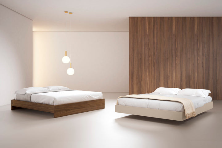 Custom-made wooden bed frame 