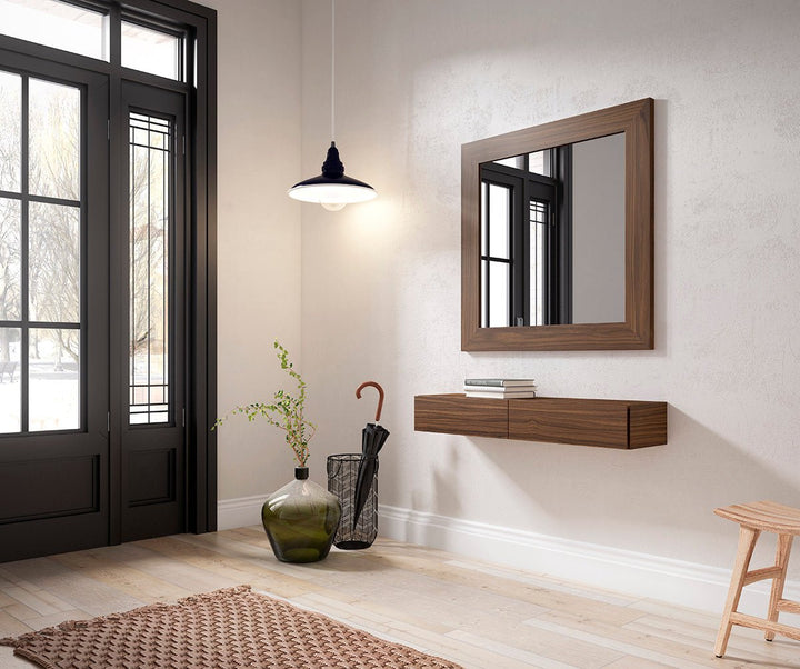 Mesa consola armario de madera elevada a medida -  Genova