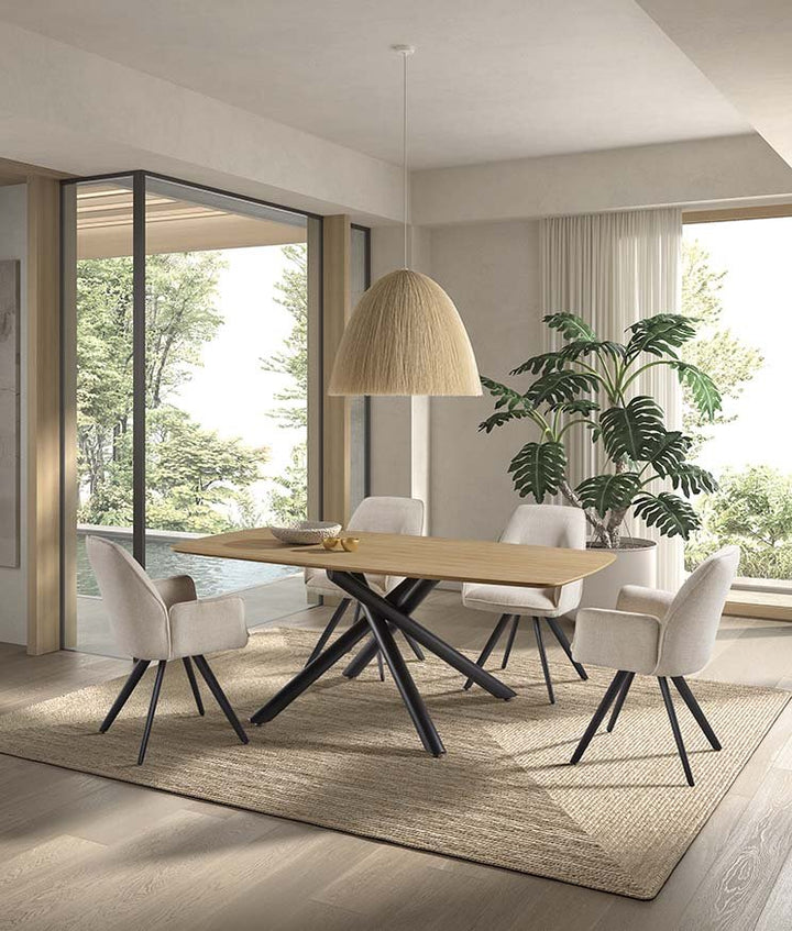Silla tela en ambiente decorado
