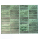 10 Azulejos Autoadhesivos 3D Verdes 23x29 cm