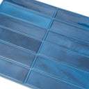 10 Azulejos Autoadhesivos 3D Azules 23x29 cm