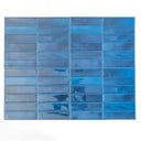 10 Azulejos Autoadhesivos 3D Azules 23x29 cm
