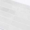 10 Azulejos Autoadhesivos 3D Blancos 23x29 cm