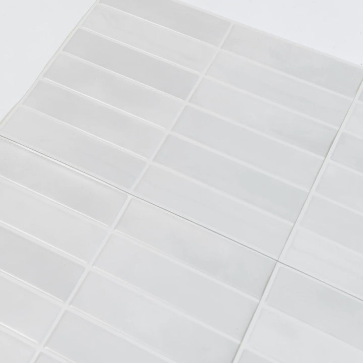 10 Azulejos Autoadhesivos 3D Blancos 23x29 cm