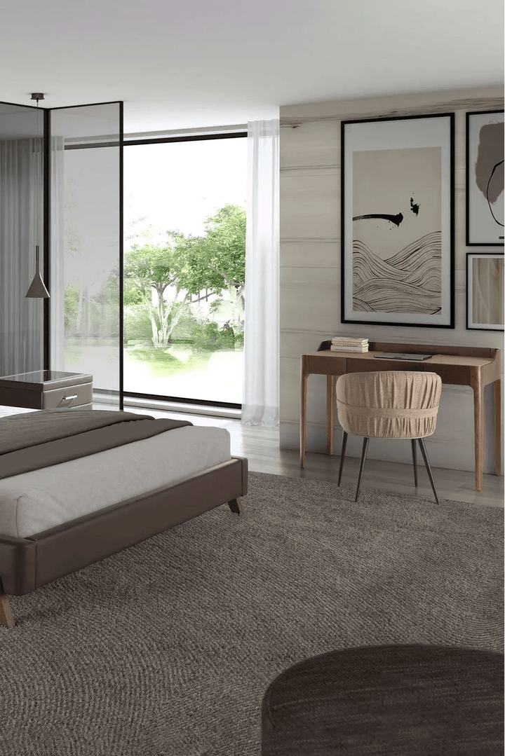 Escritorio tocador polipiel y nogal - Tocador - El Workshop - madera - oscura