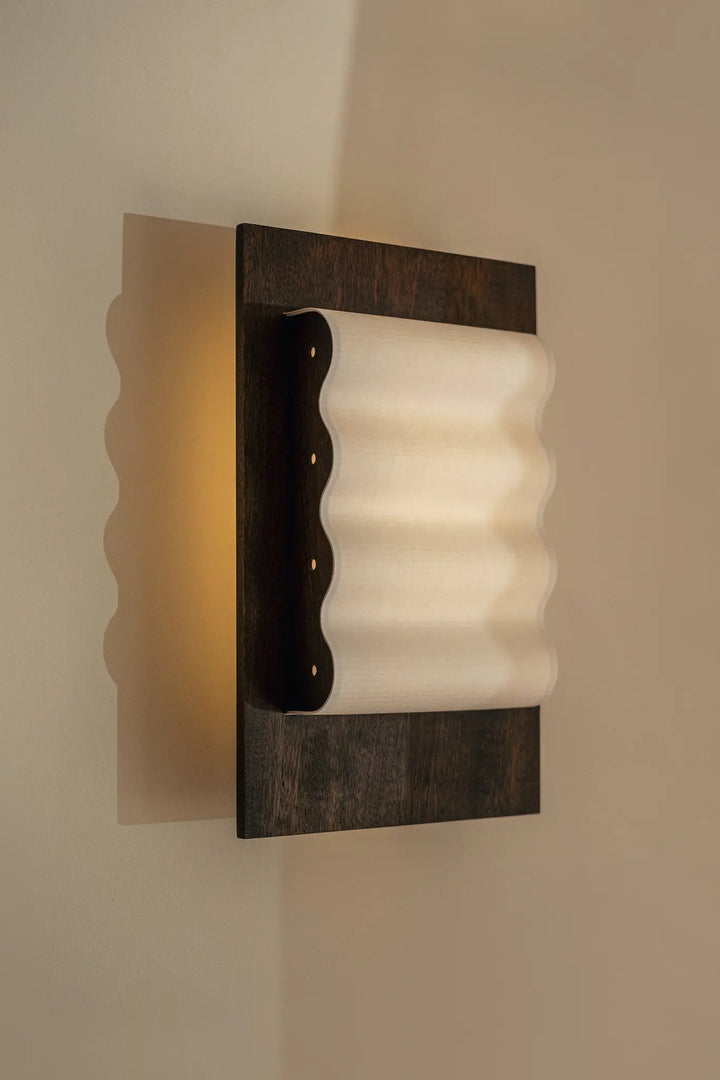 lampara frame wood de diseño de madera