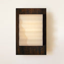 lampara aplique de pared de madera