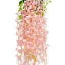 Enredadera Artificial de Flores Glicina Rosa – Pack de 12 Ramas Decorativas | El Workshop