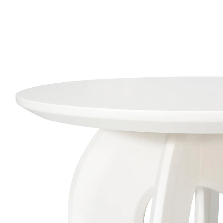 mesa auxiliar color blanco madera lacada