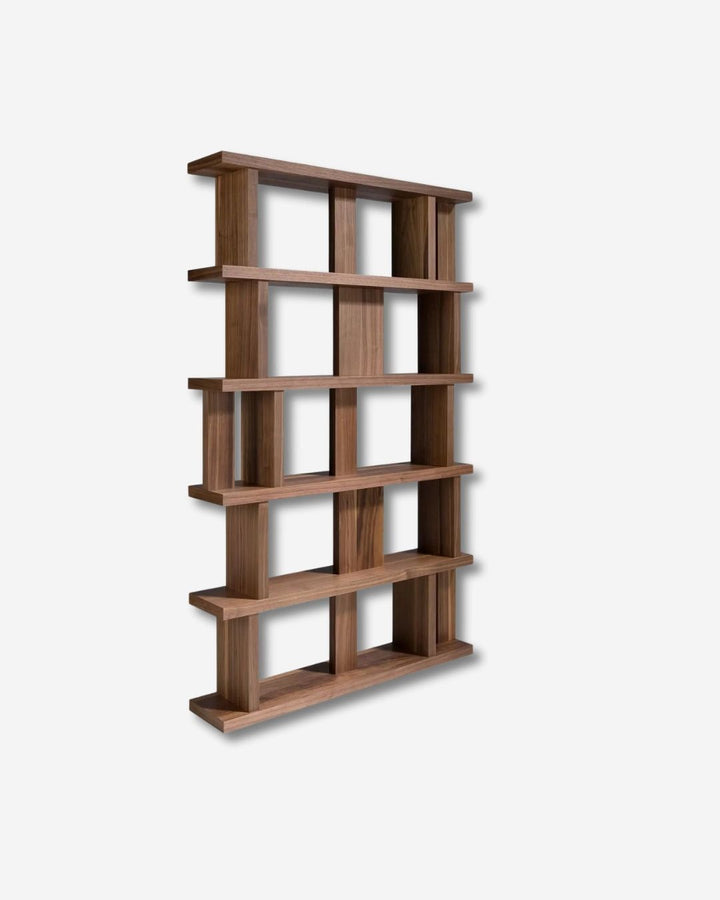 Estantería madera nogal