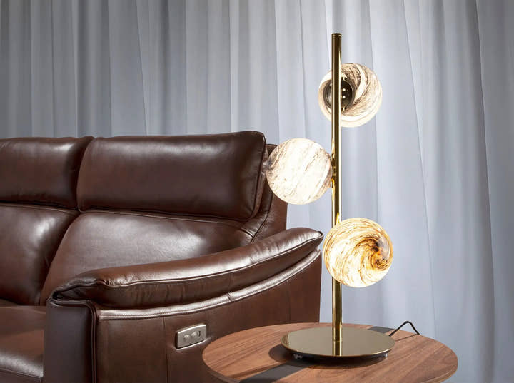 Lámpara de sobremesa en acero inoxidable - Lámpara - El Workshop - Ø28x63cm