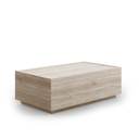 Mesa de centro Rectangular en mármol travertino y fibra de vidrio