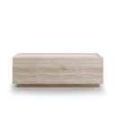 Mesa de centro Rectangular en mármol travertino y fibra de vidrio