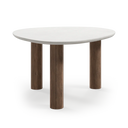Mesa de comedor Vilma en nogal y microcemento