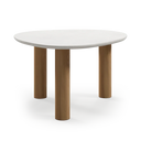 Mesa de comedor Vilma en nogal y microcemento