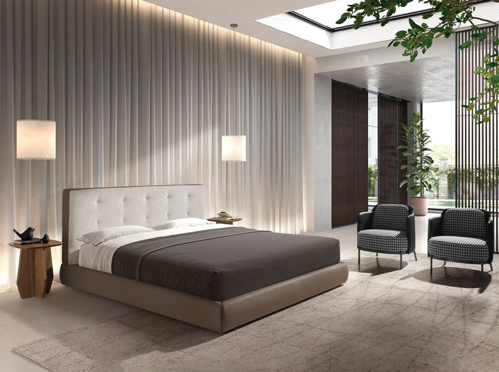 Mesa rincón cuadrada nogal elegante y con forma unica