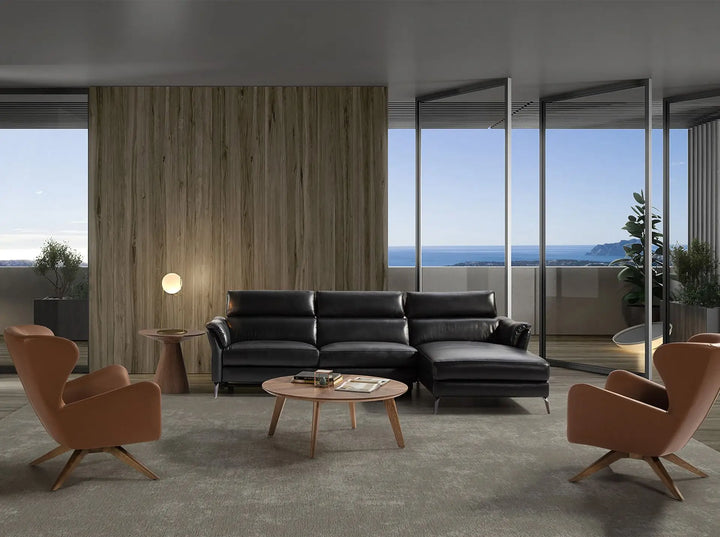 Mesa rincón redonda nogal