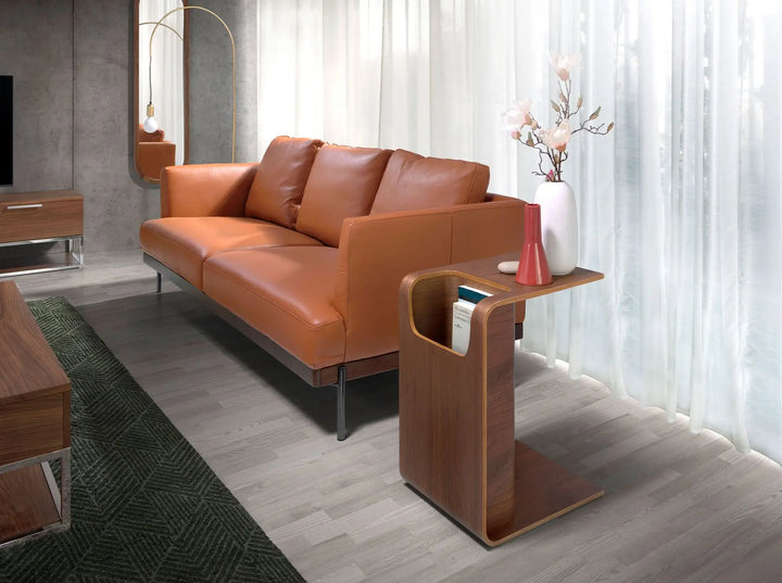 Mesa rincón rectangular nogal