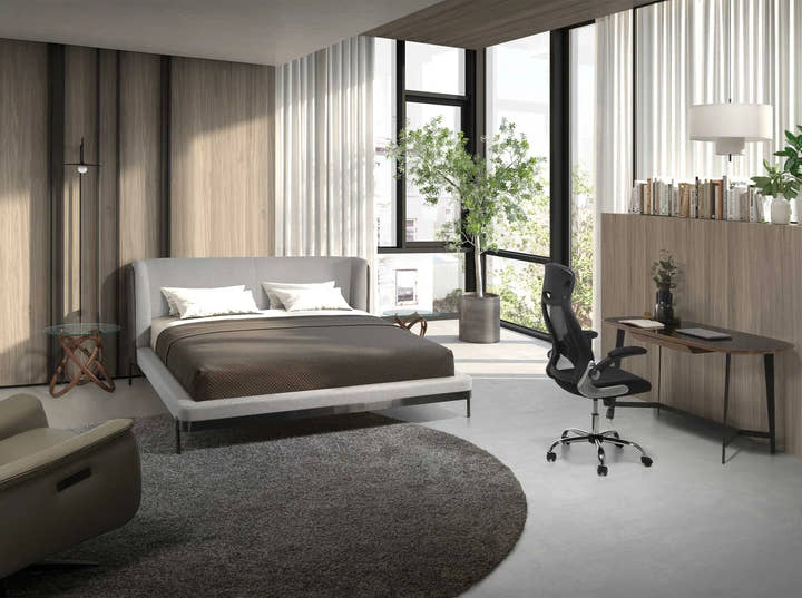 Mesa rincón redonda cristal templado y nogal - Mesa auxiliar - El Workshop - Ø55x50cm