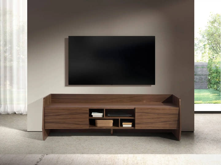 Mueble TV nogal de diseño único - Mueble TV - El Workshop - 180x45x56cm