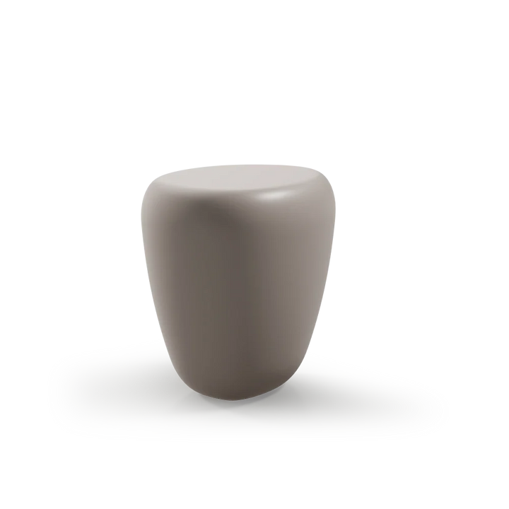 Mesa auxiliar Oasis gris en microcemento