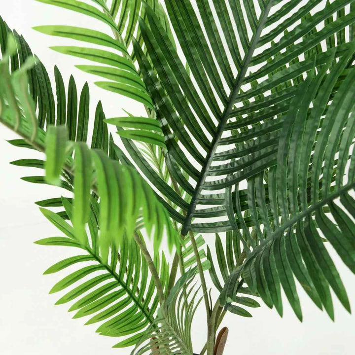 Pack Palmera Areca 110 cm + Cesto Mimbre 27 cm
