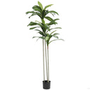 Planta Artificial Dracena 160cm + Cesto Maceta 32cm + Musgo