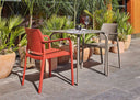 Mesa de comedor exterior roble blanco