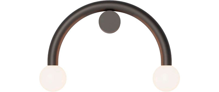 Rigoberta Direct Curved Wall Lamp - Matte Black