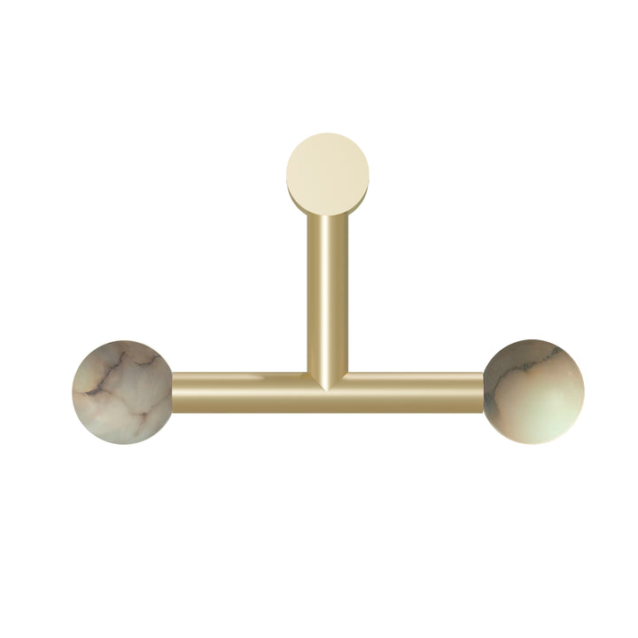 Rigoberta Directo Trio Wall Lamp - Gold and alabaster ball