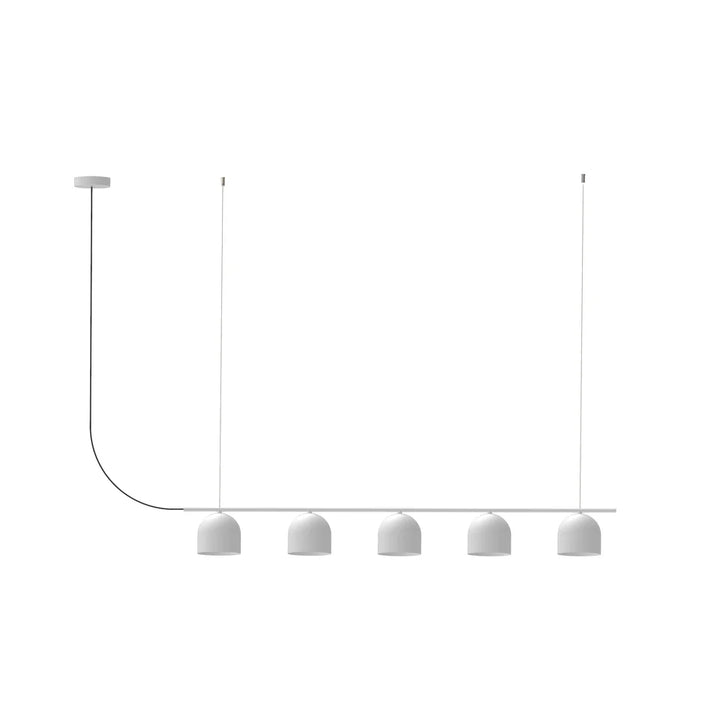 Rio Pendant Chandelier 5 Lamp - Matte Black