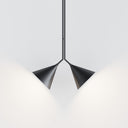 Rubi Duo Pendant Lamp - Matte Black and Gold