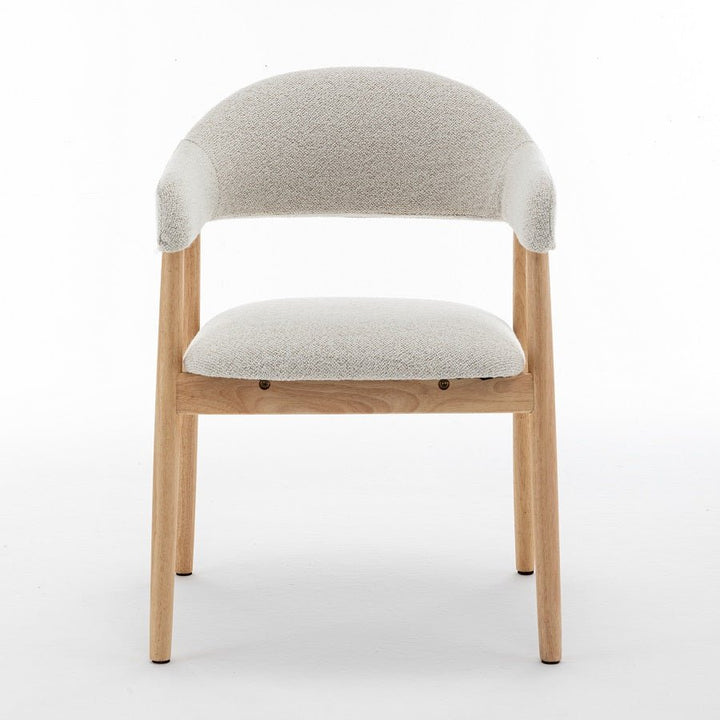 Silla tela sobre fondo gris de estudio