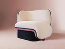 sillon elefante curvo posmoderno tapizado tela boucle para living