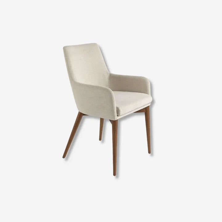 Beige stoffen stoel