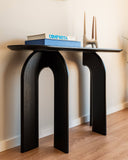 Hana black console table