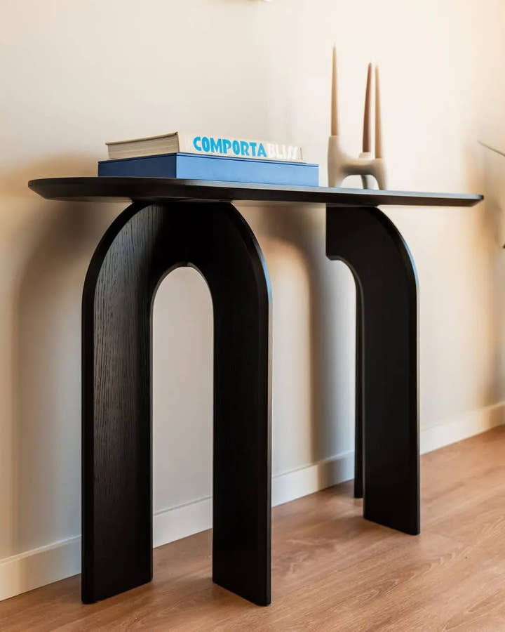 Mesa consola Hana negro - Mesa consola - El Workshop - Mesa de roble