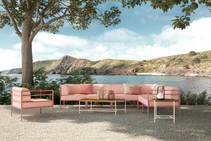 SOFA EXTERIOR MODULAR DE METAL MARMARA