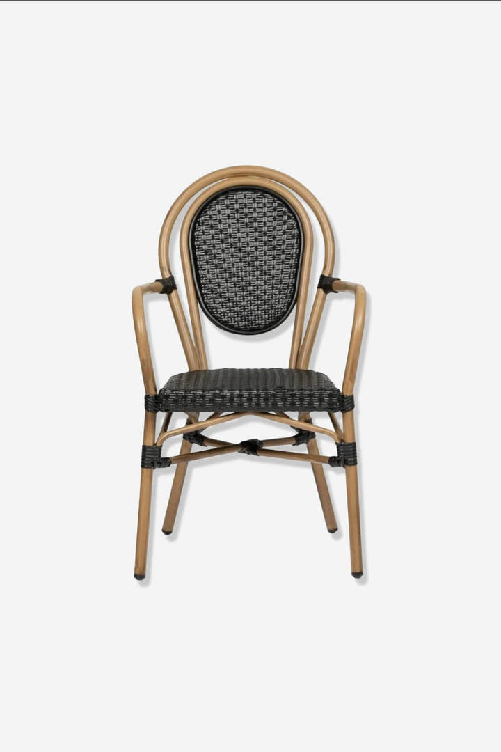 SILLON aluminio, tej. sintético NEGRO - Sillón - El Workshop - 53 X 60 X 88 Cm