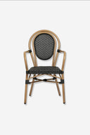 SILLON aluminio, tej. sintético NEGRO - Sillón - El Workshop - 53 X 60 X 88 Cm