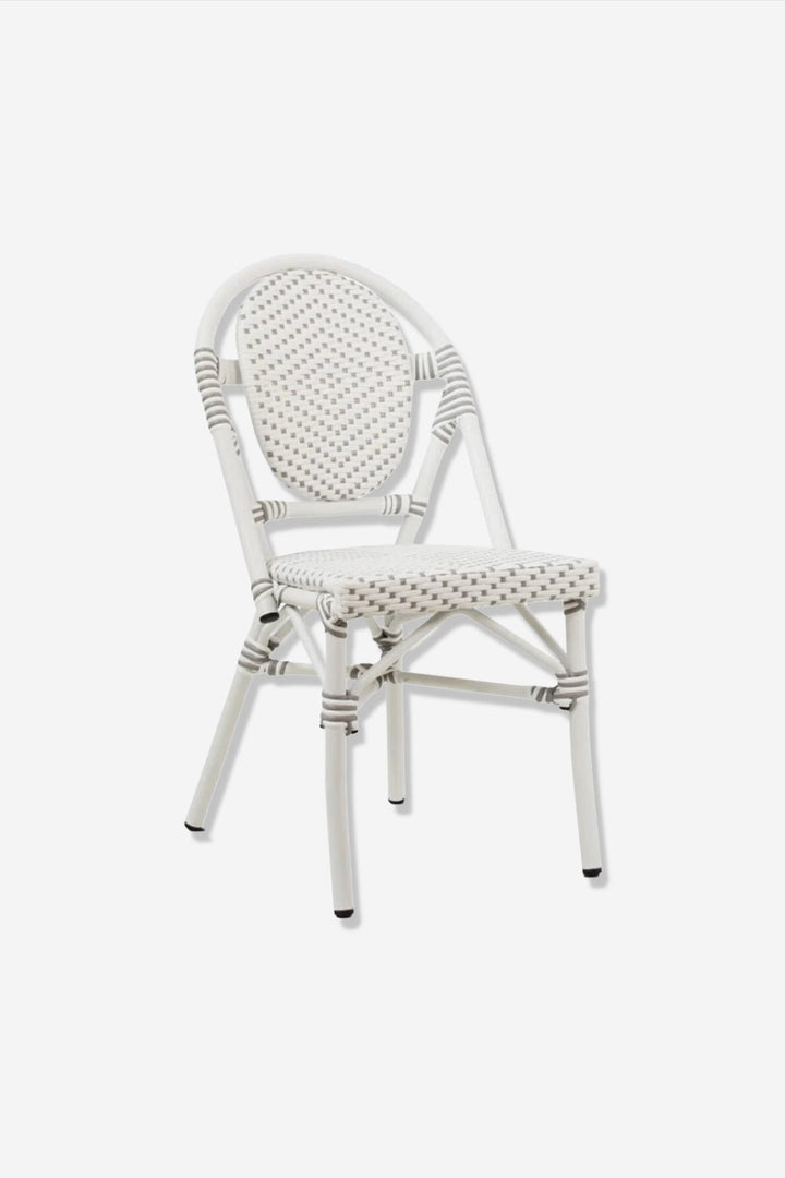 STOEL Aluminium/synthetisch Wit/Grijs