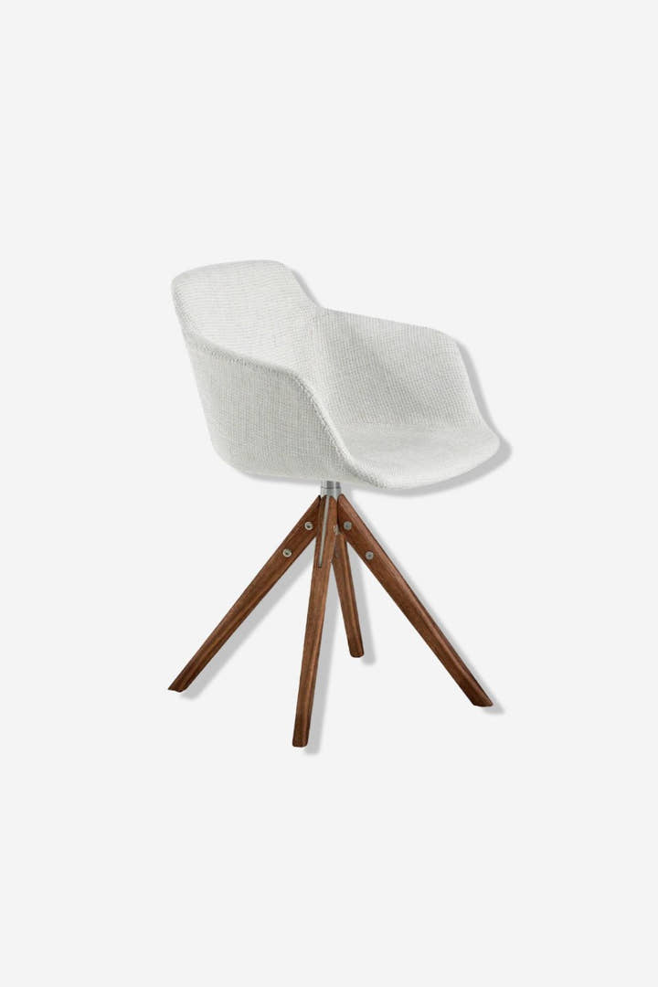 Silla giratoria tela beige - Sillas - El Workshop - beige