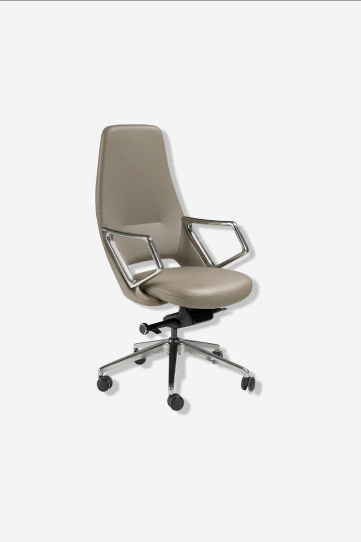 Silla oficina giratoria polipiel gris - Sillas - El Workshop - gris