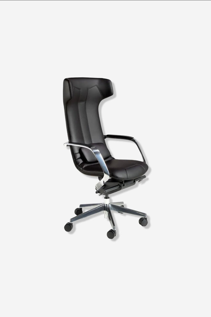 Silla oficina giratoria polipiel negro