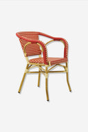 SILLON Alum/sintec Rojo/Crema - Sillón - El Workshop - 56 X 58 X 80 Cm