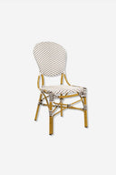 SILLA alum/syntetic Blanco/Cafe - Sillón - El Workshop - 46 X 55 X 95 Cm