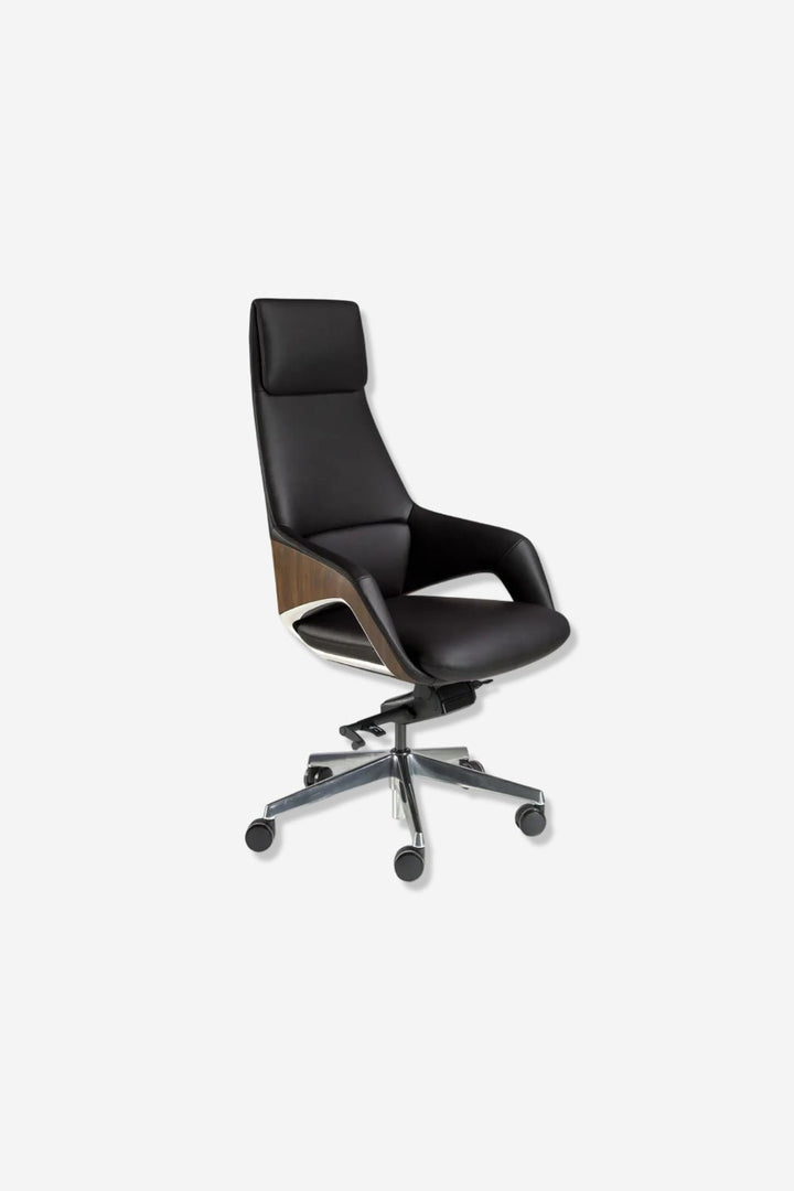 Silla oficina giratoria polipiel negro