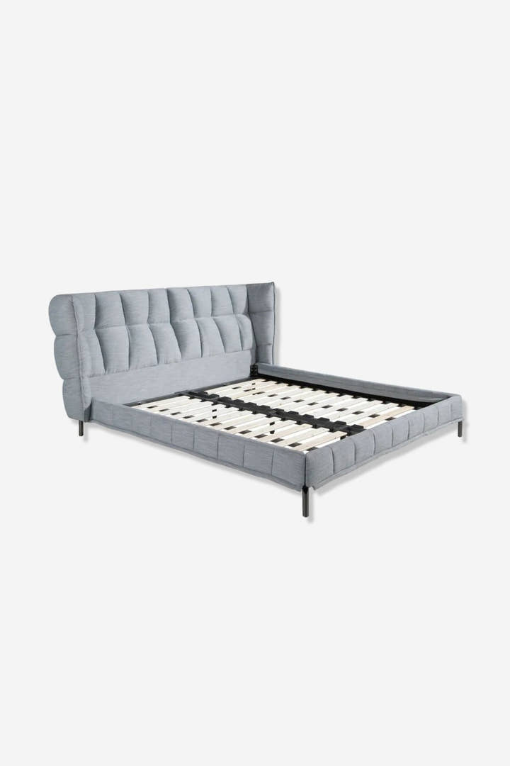 Cama tela color gris azulado claro - Cama - El Workshop - gris